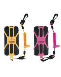 cellsecure, cell secure, cell holder, phone holder, cellphone holder, phone harness, cell phone harness, cellphone tether, phone tether with clip, phone holder with coil, fts-cellsecure