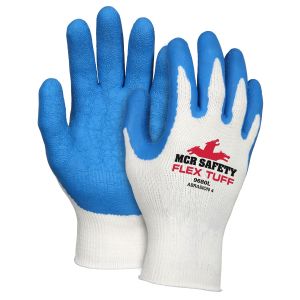 Blue Knit Palm Gloves (Large)