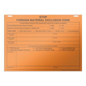 "Stop, FME Zone" Sign