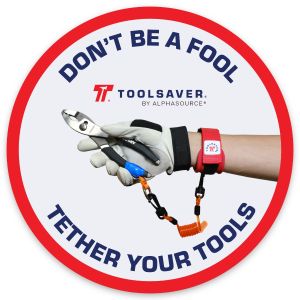 TETHER YOUR TOOLS | Hard Hat Sticker