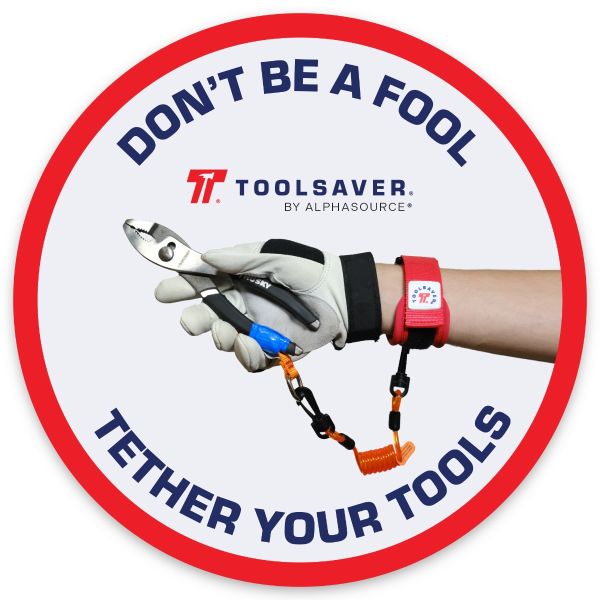 TETHER YOUR TOOLS | Hard Hat Sticker